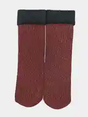Бордовый носки утеплённые с люрексом