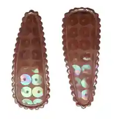 Бордовый детские заколки