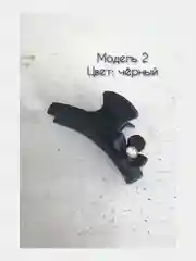 Угольный заколка краб для волос 10см. Матовая заколка для волос.Каучуковый краб для волос с декором