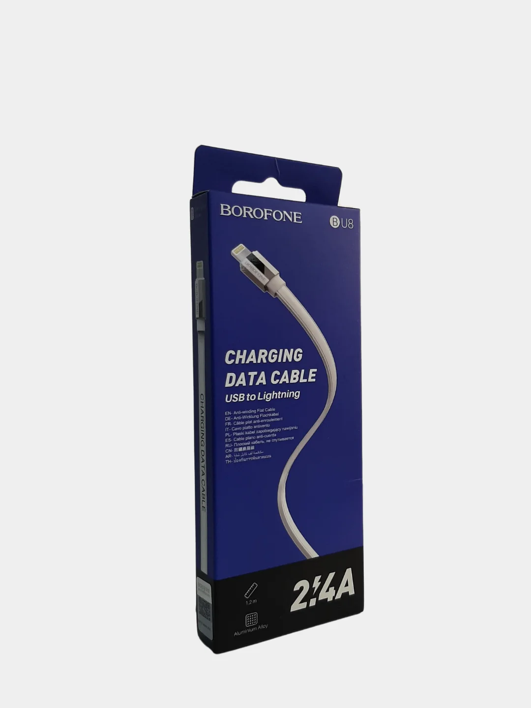 Кабель USB BOROFONE BU8 для зарядки и синхронизации 1.2м., 2.4A / 3A для Type-C, Lightning