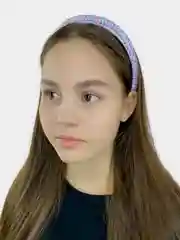 Белый ободок со стразами