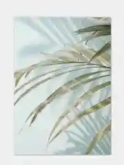 Бирюзовый интерьерный постер на холсте Paradise