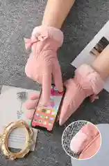 Перчатки женские зимние, сенсорные, 4 цвета