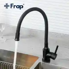 Смеситель для кухни Frap из нержавеющей стали с поворотным гибким изливом