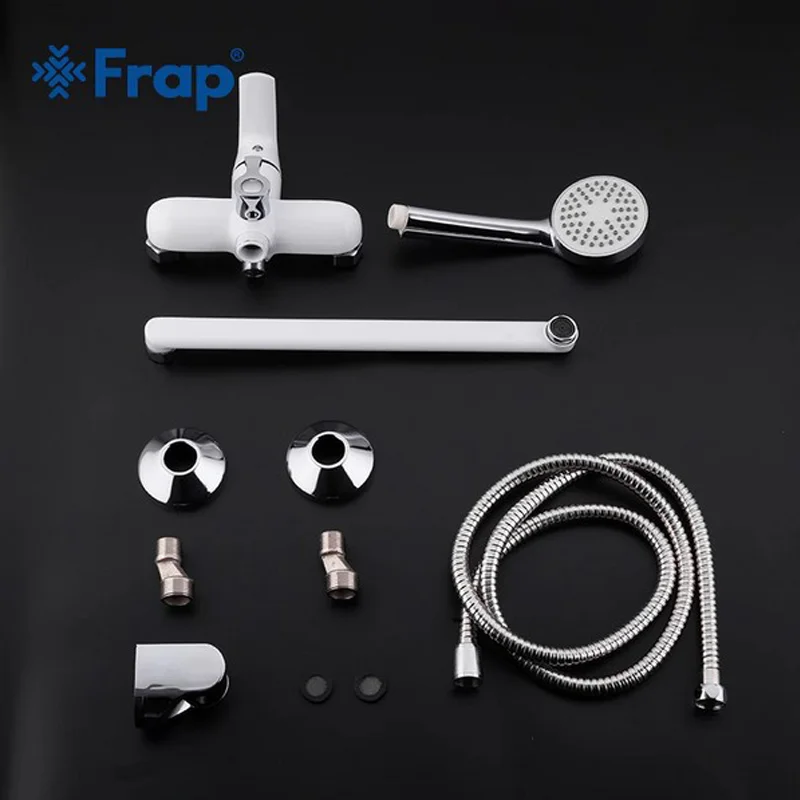 Смеситель для ванны из латуни Frap f2231, с лейкой c поворотным и длинным изливом