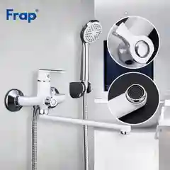 Смеситель для ванны из латуни Frap f2231, с лейкой c поворотным и длинным изливом