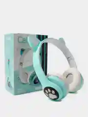 Лавандовый беспроводные Bluetooth наушники с кошачьими светящимися ушками