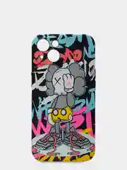 Угольный чехол для iPhone 13 (6.1) фосфорный силиконовый