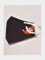 Черный маска новогодняя многоразовая