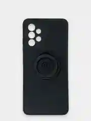 Черный чехол Samsung Galaxy A32 4G, Самсунг Галакси А32, силиконовый, с кольцом-держателем
