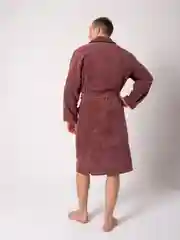 Шоколадный халат мужской, махровый, хлопок