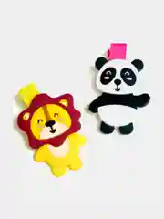 Желтый заколка на зажиме/заколка для девочек/заколка с зверушкой