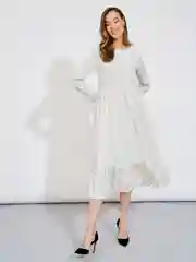 Белый платье женское Olya Stoff, в горошек