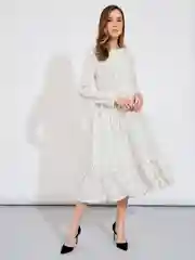Белый платье женское Olya Stoff, в горошек
