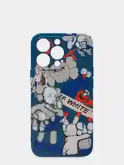 Синий чехол для iPhone 13 Pro (6.1) фосфорный