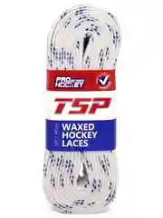 Белый шнурки хоккейные с пропиткой TSP WAXED HOCKEY LACES