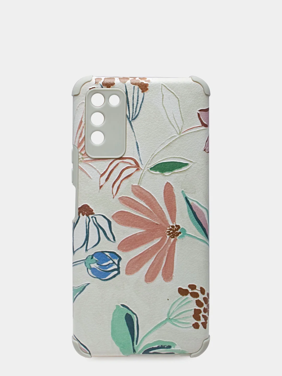 Бежевый меланж чехол для Huawei Honor 30 Lite силиконовый под кожу с рисунком