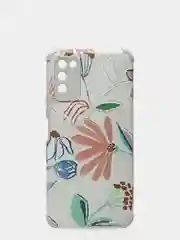 Бежевый меланж чехол для Huawei Honor 30 Lite силиконовый под кожу с рисунком