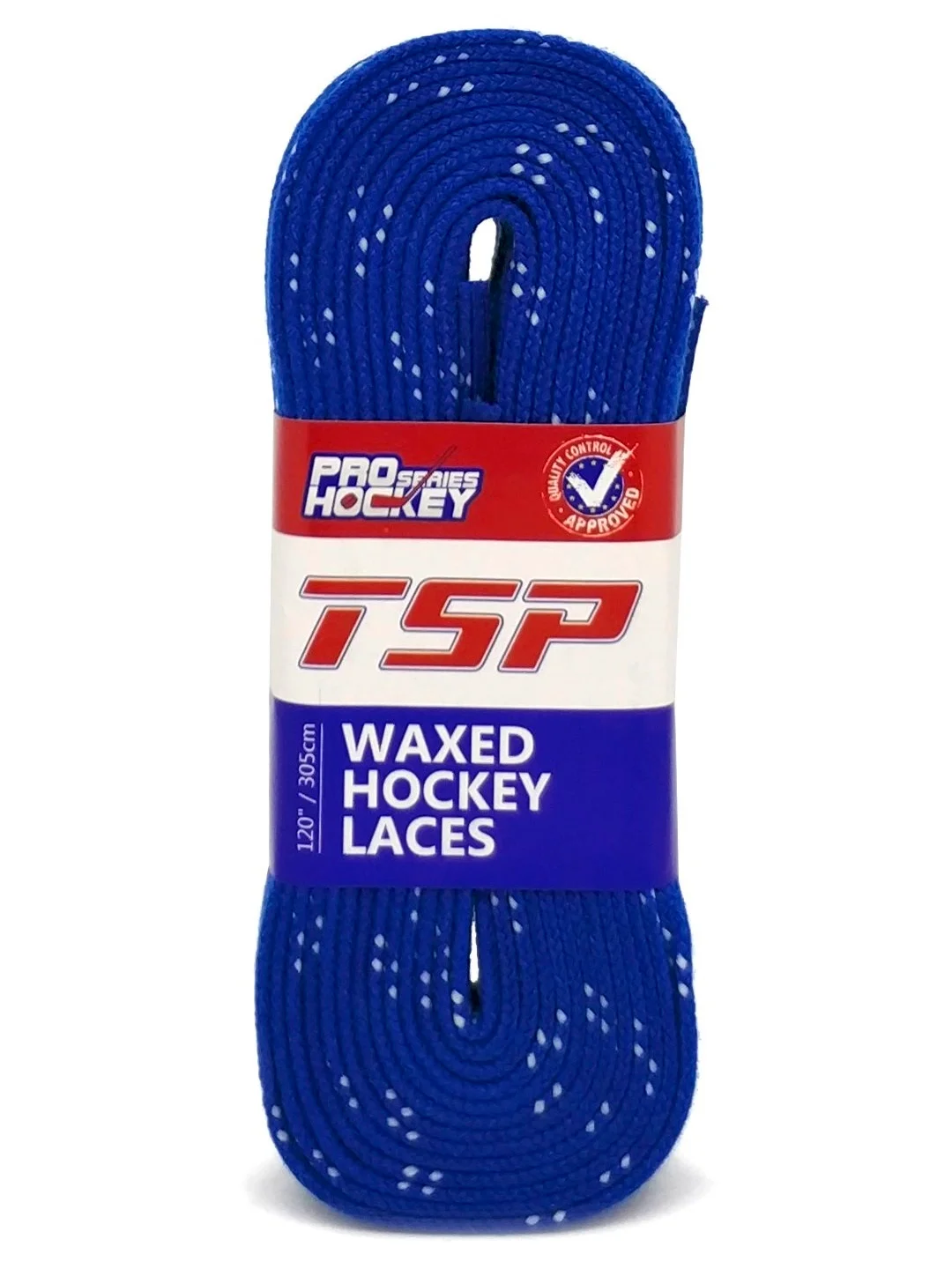 Белый шнурки хоккейные с пропиткой TSP WAXED HOCKEY LACES