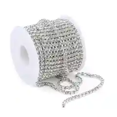 Прозрачный цепочка со стразами 2,5 мм и 3 мм