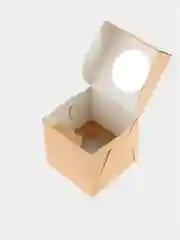Коробка для 1 капкейка, 10х10х10 см, подарочная упаковка