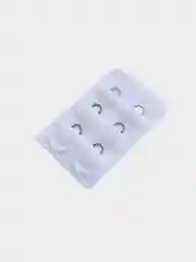 Белый расширитель для бюстгальтера, двухрядный