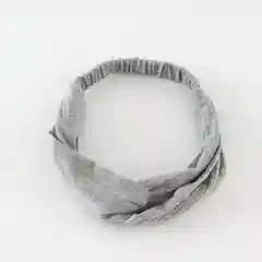 Серый повязка для волос / повязка для для умывания, макияжа