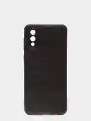 Чехол для Samsung A02/A022F силиконовый под кожу, черный