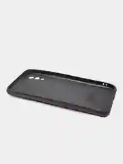 Чехол для Samsung A02/A022F силиконовый под кожу, черный