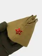 Пилотка военная ГОСТ, с Георгиевской лентой