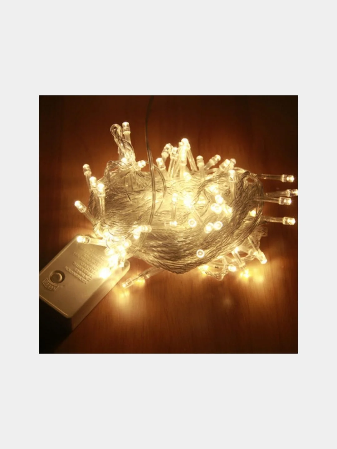 Бежевый гирлянда на батарейках 3,5,6 м светодиодная, гирлянда 20,30,40Led, гирлянда 5м  LR06*3