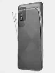 Чехол на Samsung Galaxy A03s, силиконовый, прозрачный