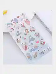 Бежевый меланж мультяшные детские наклейки
