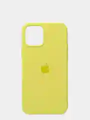 Желтый чехол Silicone Case для iPhone 13 Pro, закрытый низ