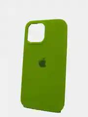 Салатовый чехол Silicone Case для iPhone 13 Pro, закрытый низ