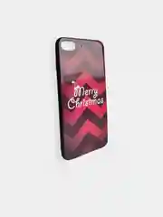 Алый чехол накладка c новогодним рисунком принтом картинкой для iPhone 12 mini pro max 7 plus +