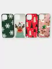Чехол накладка c новогодним рисунком принтом картинкой для iPhone 12 mini pro max 7 plus +