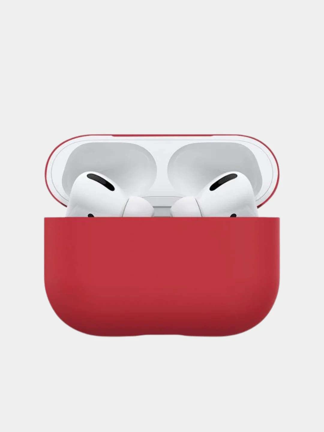Красный силиконовый чехол для наушников AirPods Pro