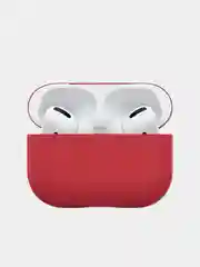 Красный силиконовый чехол для наушников AirPods Pro