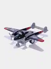 Серый меланж самолёт инерционный