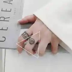 Зелёный хаки кольцо серебряное, 40 видов, перстень one size,  фаланговое колечко, фаланговые кольца