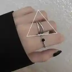 Коралловый меланж кольцо серебряное, 40 видов, перстень one size,  фаланговое колечко, фаланговые кольца