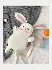 Белый детский рюкзак заяц