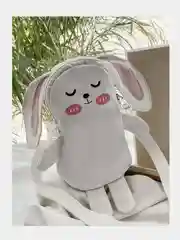 Белый детский рюкзак заяц