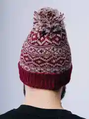 Бордовый шапка мужская, с помпоном, 4 цвета, хлопок