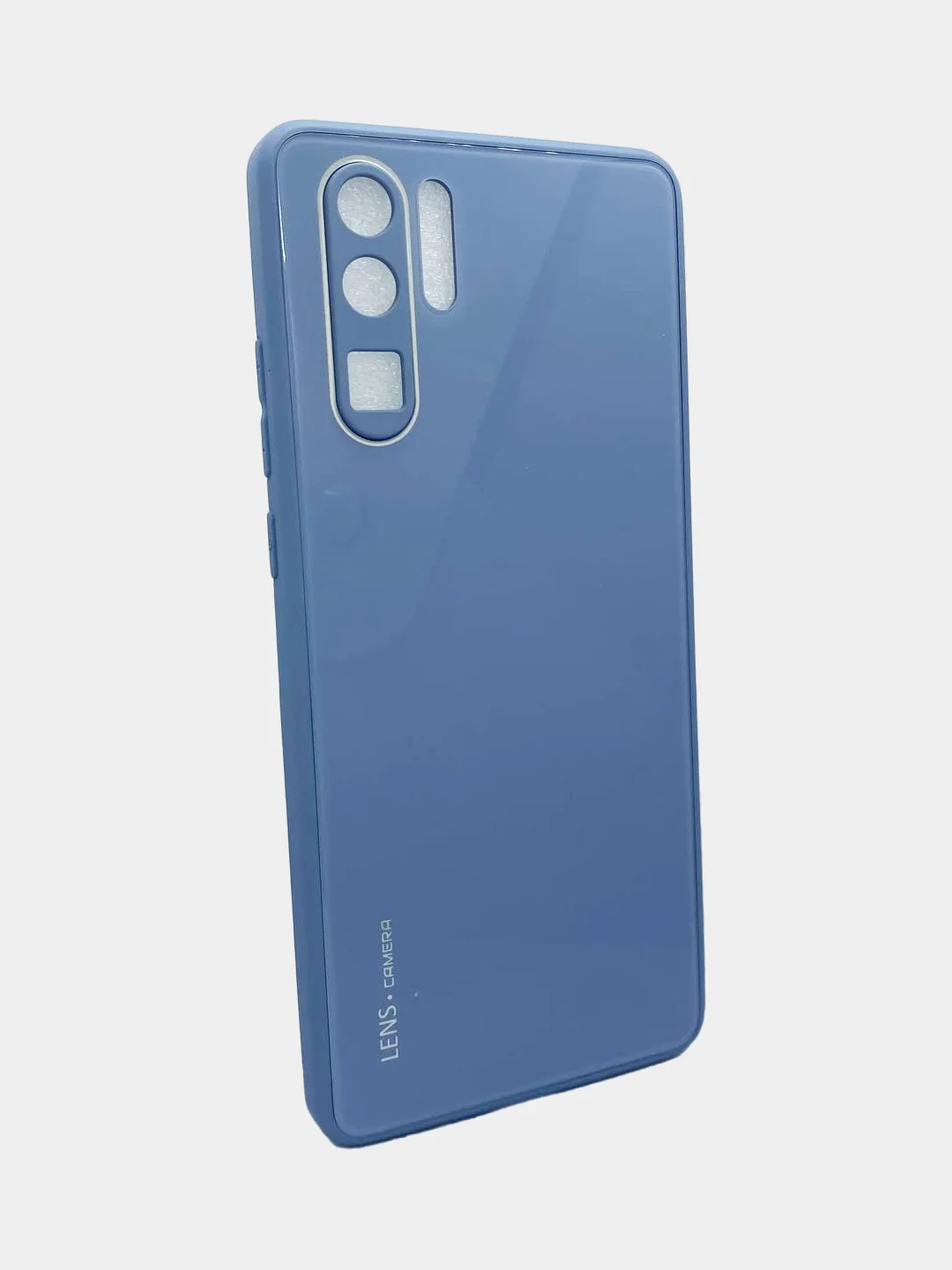 Небесно-голубой чехол для Huawei P30 / P30 Pro стеклянный