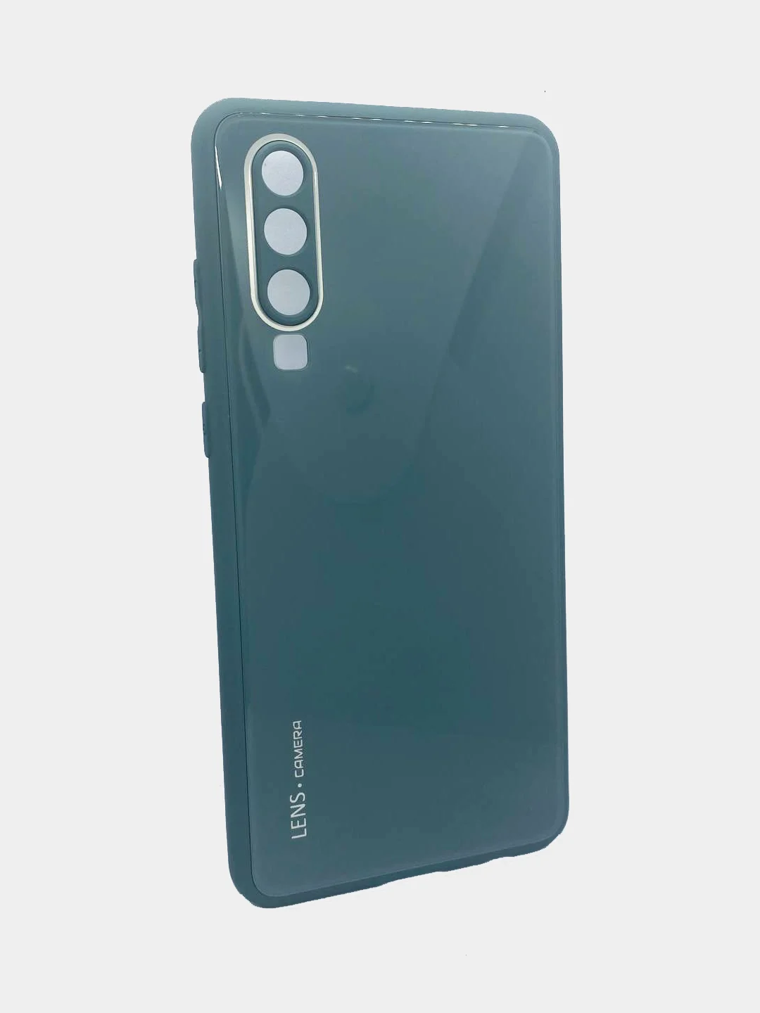 Зелёный хаки чехол для Huawei P30 / P30 Pro стеклянный