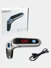 Серый меланж автомобильный FM/MP3 модулятор с LED дисплеем CAR G6