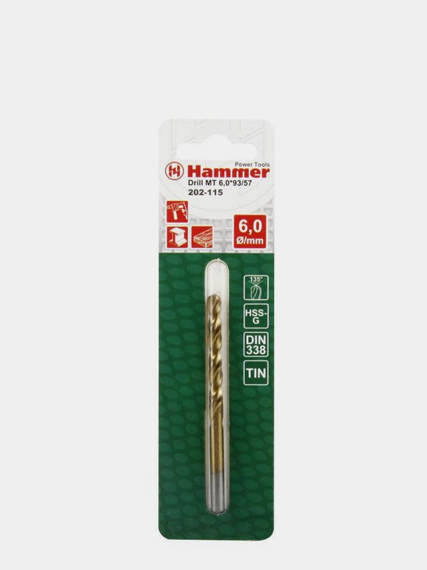 Сверло Hammer Flex 202-115 DR MT по металлу