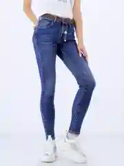 Синий джинсы женские, JO-JO